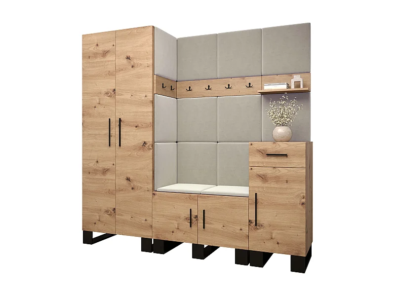 Garderobekast Artin 1 196/200/46 (Artisan Oak/Manila 02)