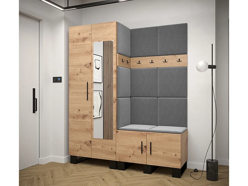 Ensemble de garde-robe Artin 14 196/158/46 (Chêne artisanal/Manila 16)