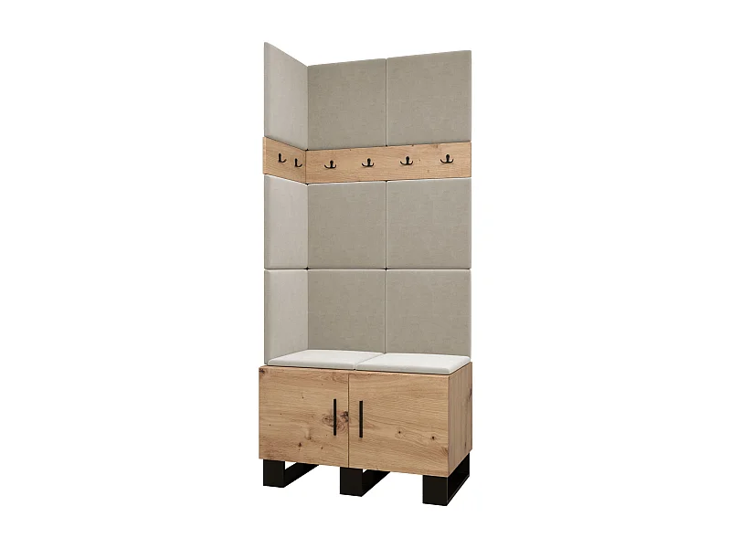 Garderobekast Artin 11 196/84/46 (Artisan Oak/Manila 02)