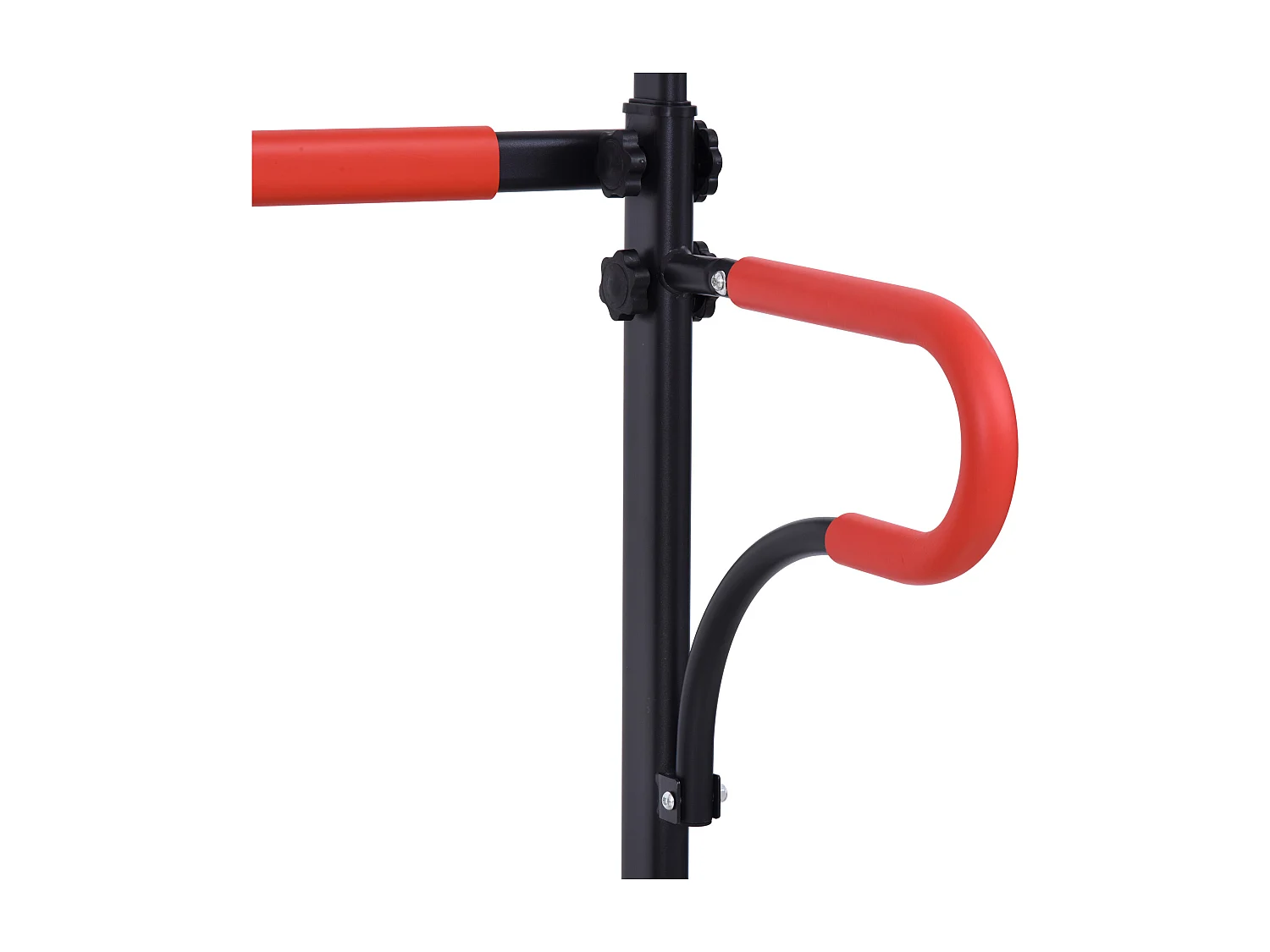 Power tower stazione fitness multifunzione con altezza regolabile nero rosso