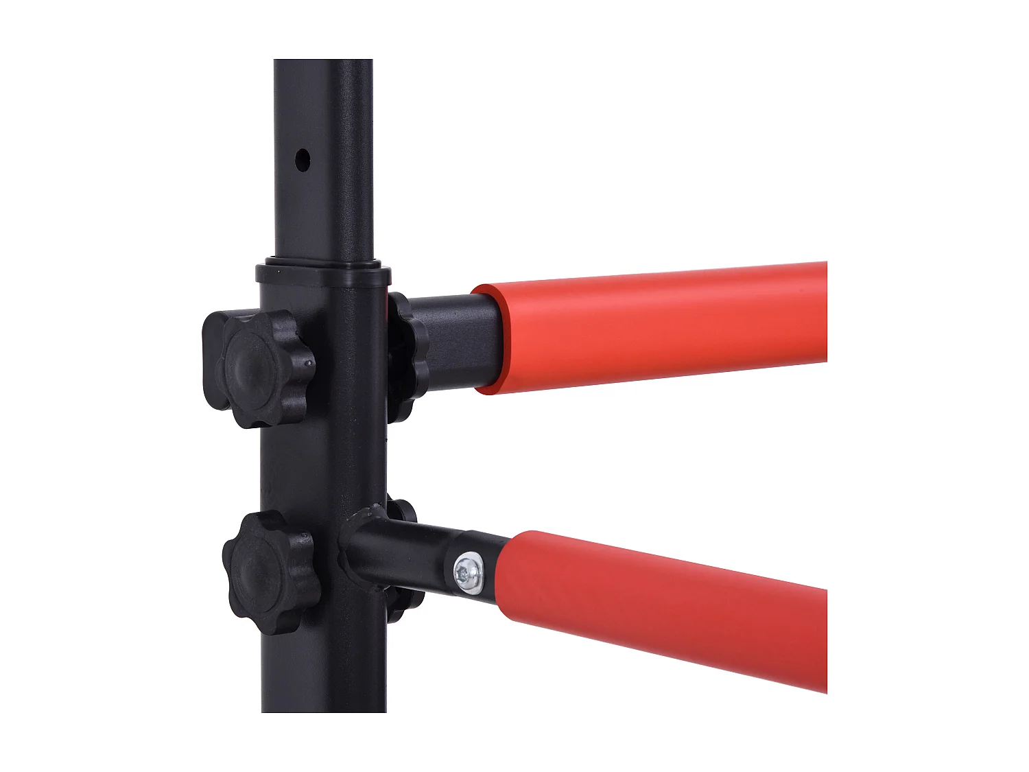 Power tower stazione fitness multifunzione con altezza regolabile nero rosso