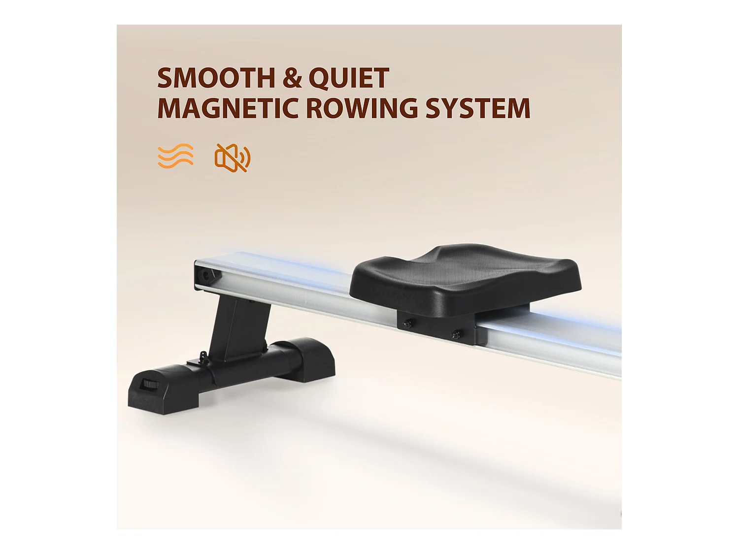 Vogatore pieghevole magnetico 8 livelli resistenza e monitor 185x58x57cm