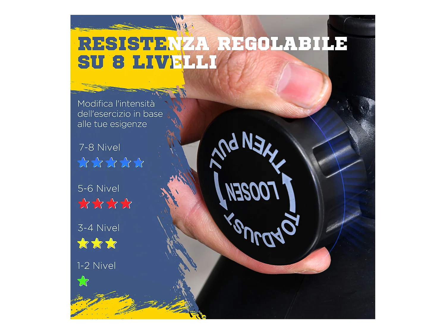 Cyclette ellittica magnetica schermo lcd e 8 livelli di resistenza