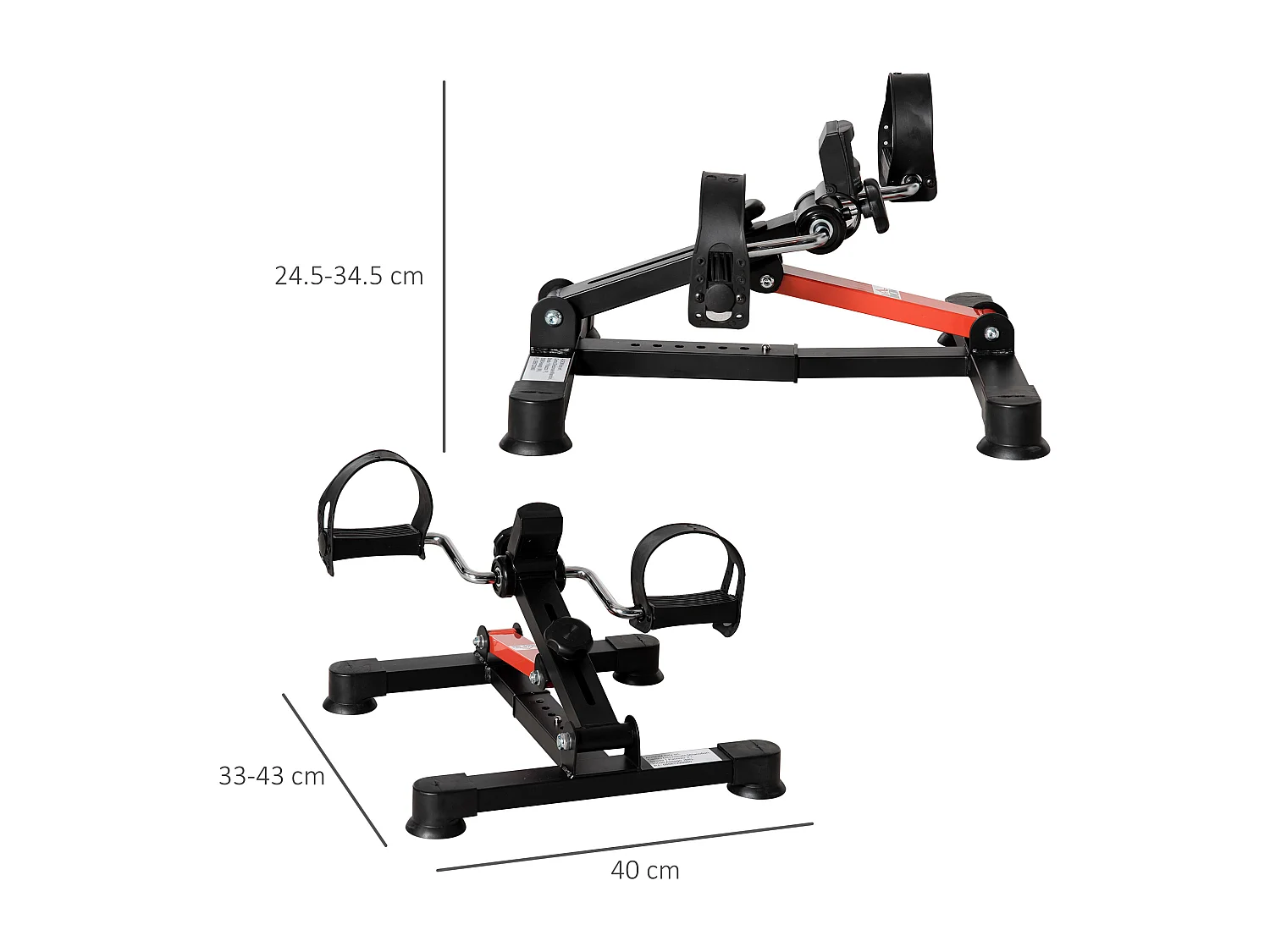 Mini cyclette da riabilitazione altezza resistenza regolabile display lcd