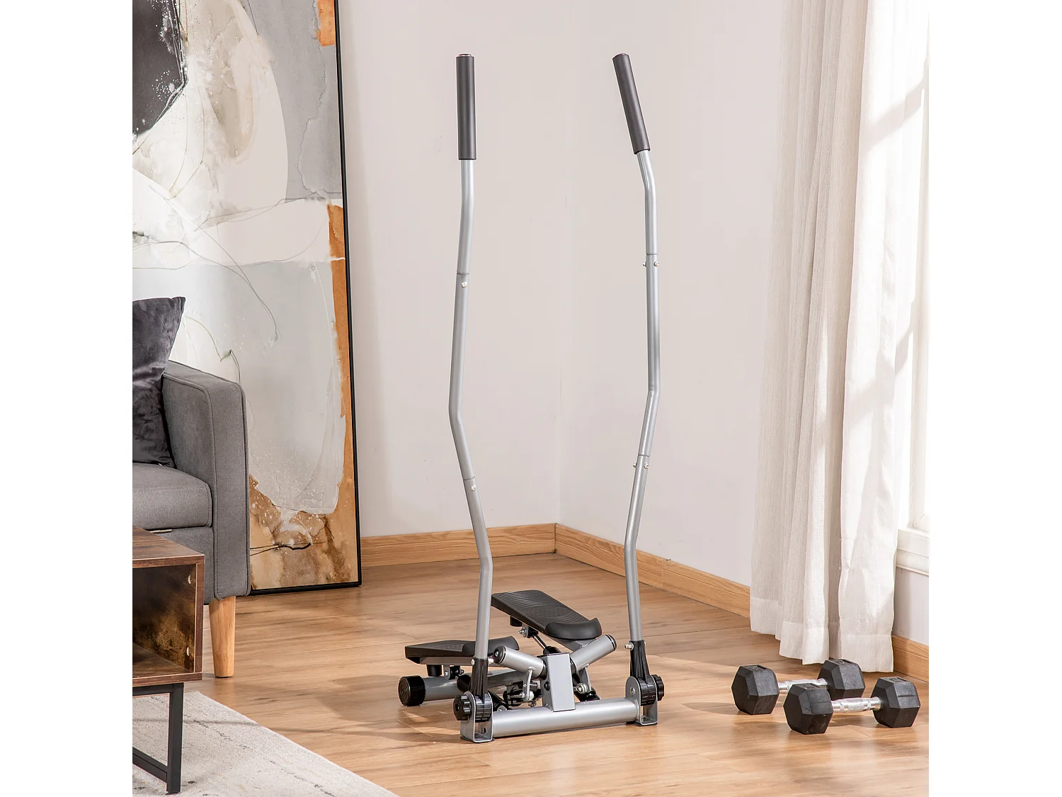 Stepper fitness monitor lcd casa e palestra