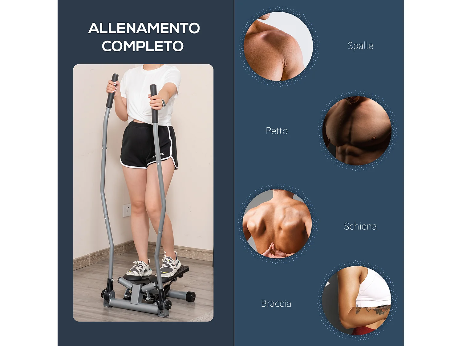 Stepper fitness monitor lcd casa e palestra