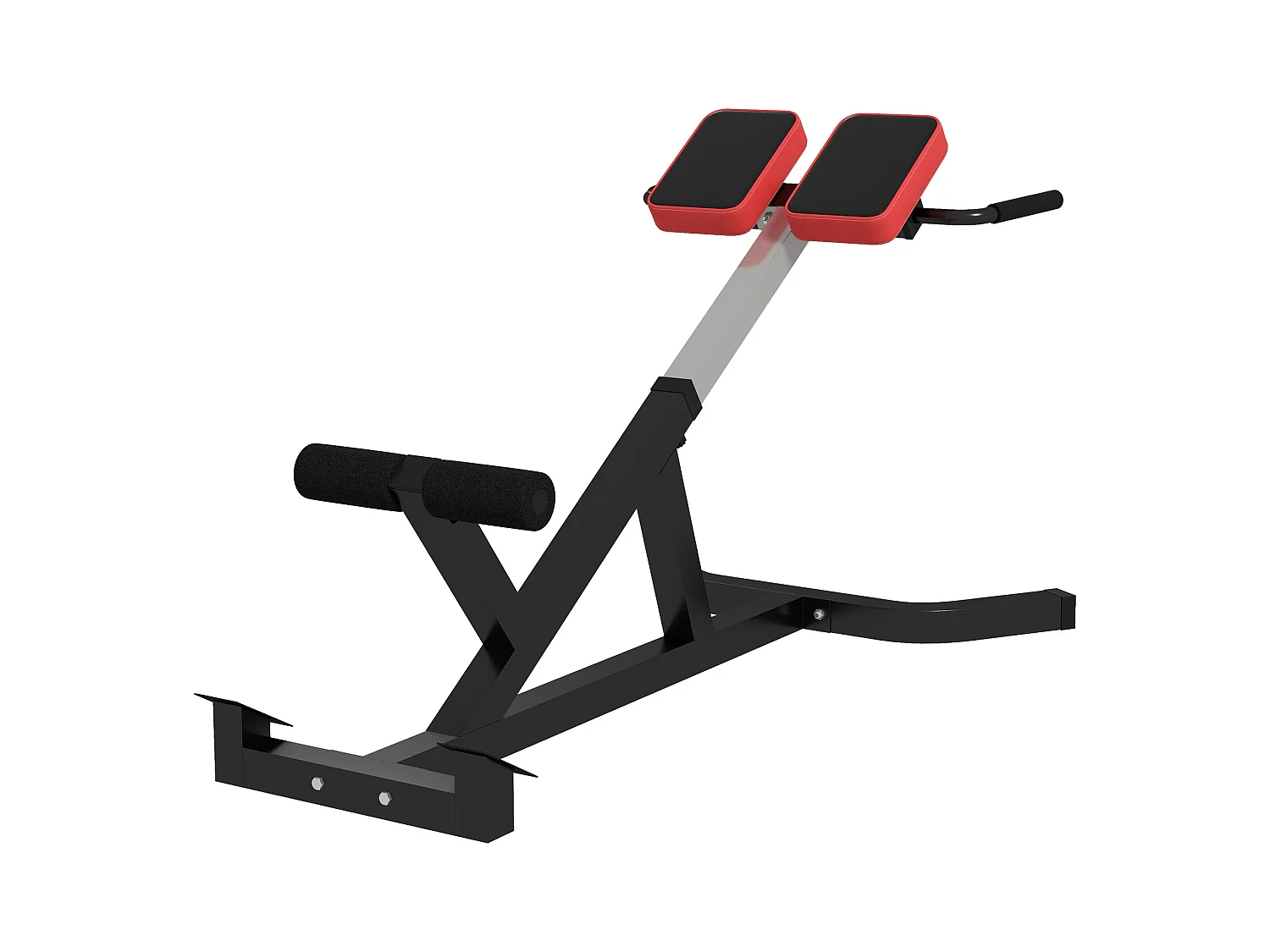 Sedia romana ad altezza regolabile in acciaio e pu nera