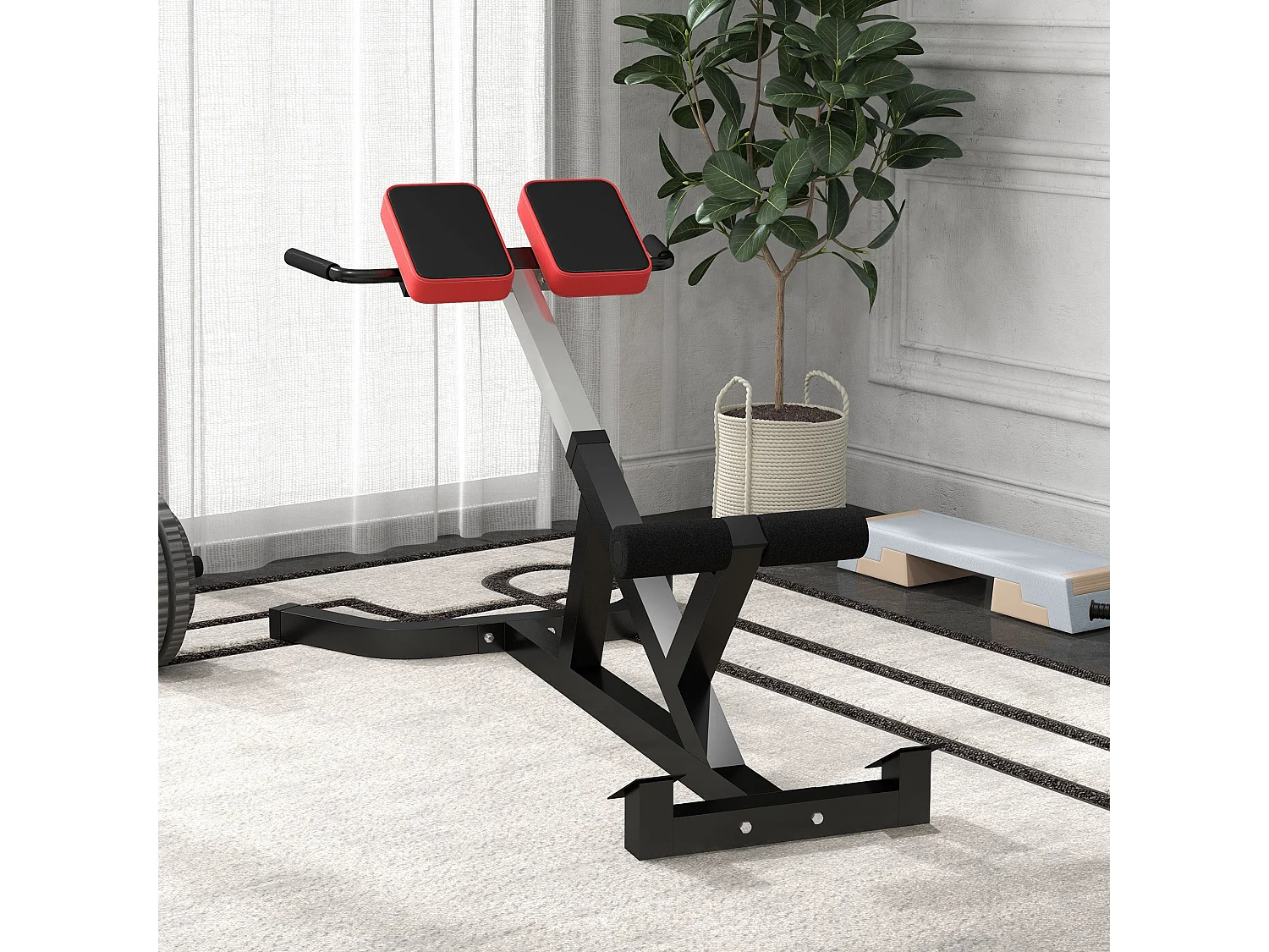 Sedia romana ad altezza regolabile in acciaio e pu nera