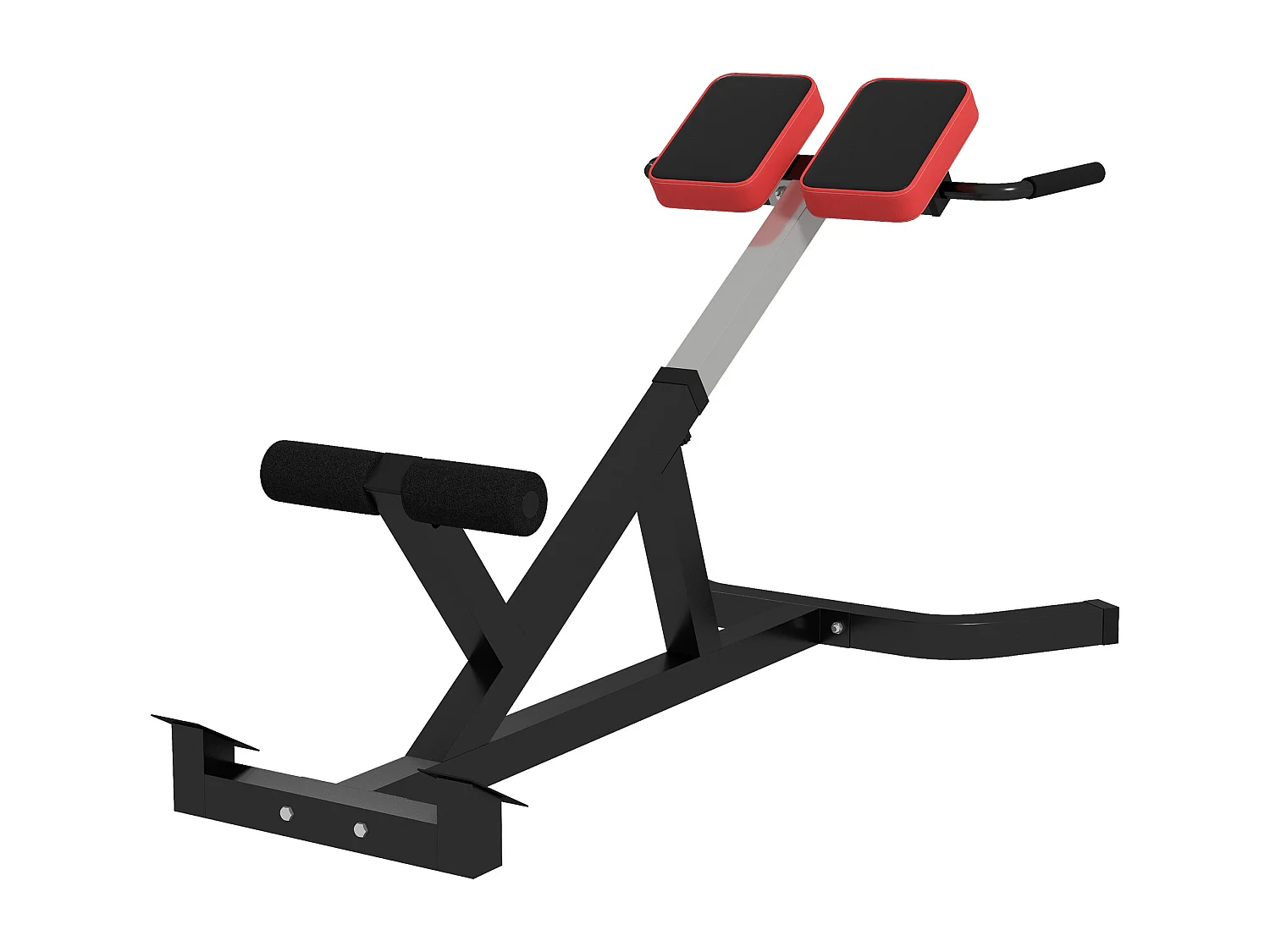 Sedia romana ad altezza regolabile in acciaio e pu nera