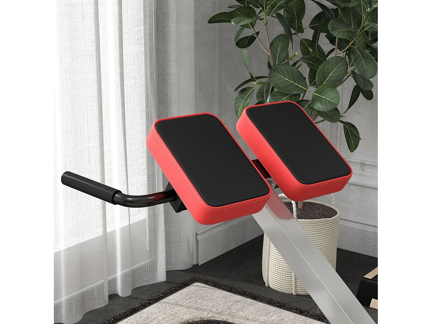 Sedia romana ad altezza regolabile in acciaio e pu nera