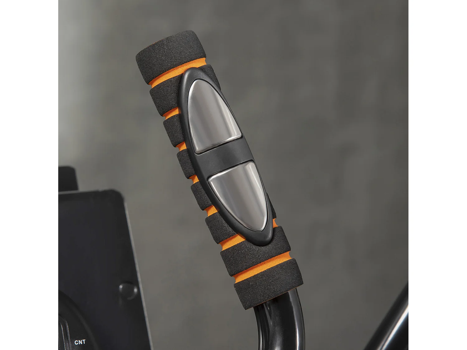 Cyclette ellittica a 4 livelli di resistenza con schermo lcd e 2 ruote