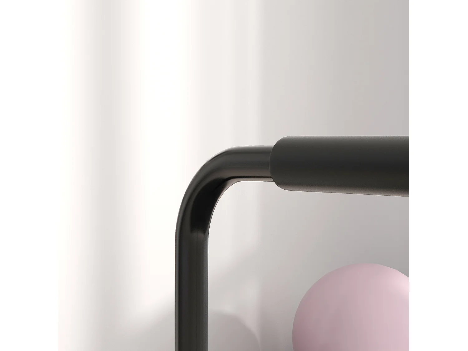 Set 2 barre per dip ad altezza regolabile in acciaio nero