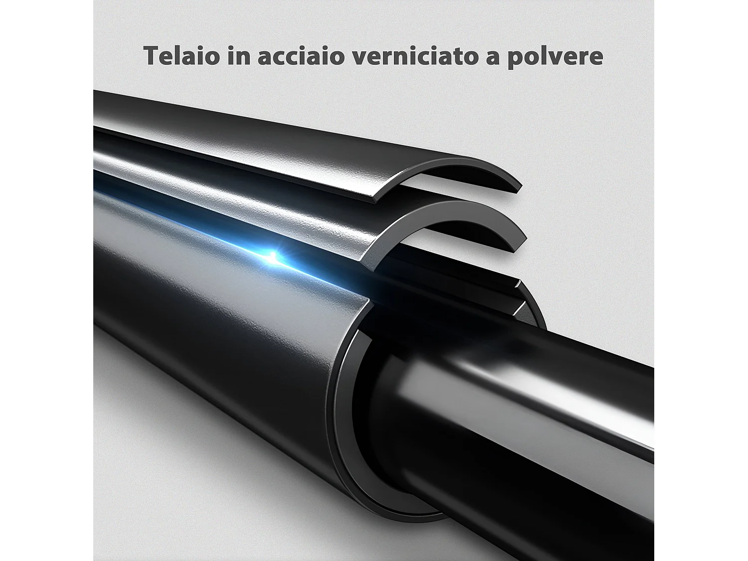 Set 2 barre per dip ad altezza regolabile in acciaio nero