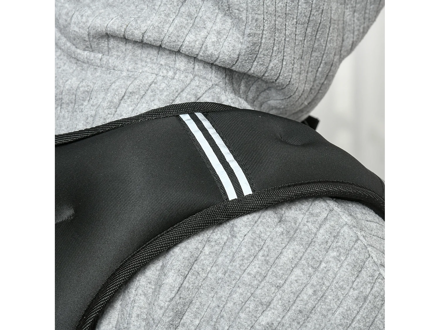 Giubbotto zavorrato 5kg traspirante con tasca portaoggetti nero