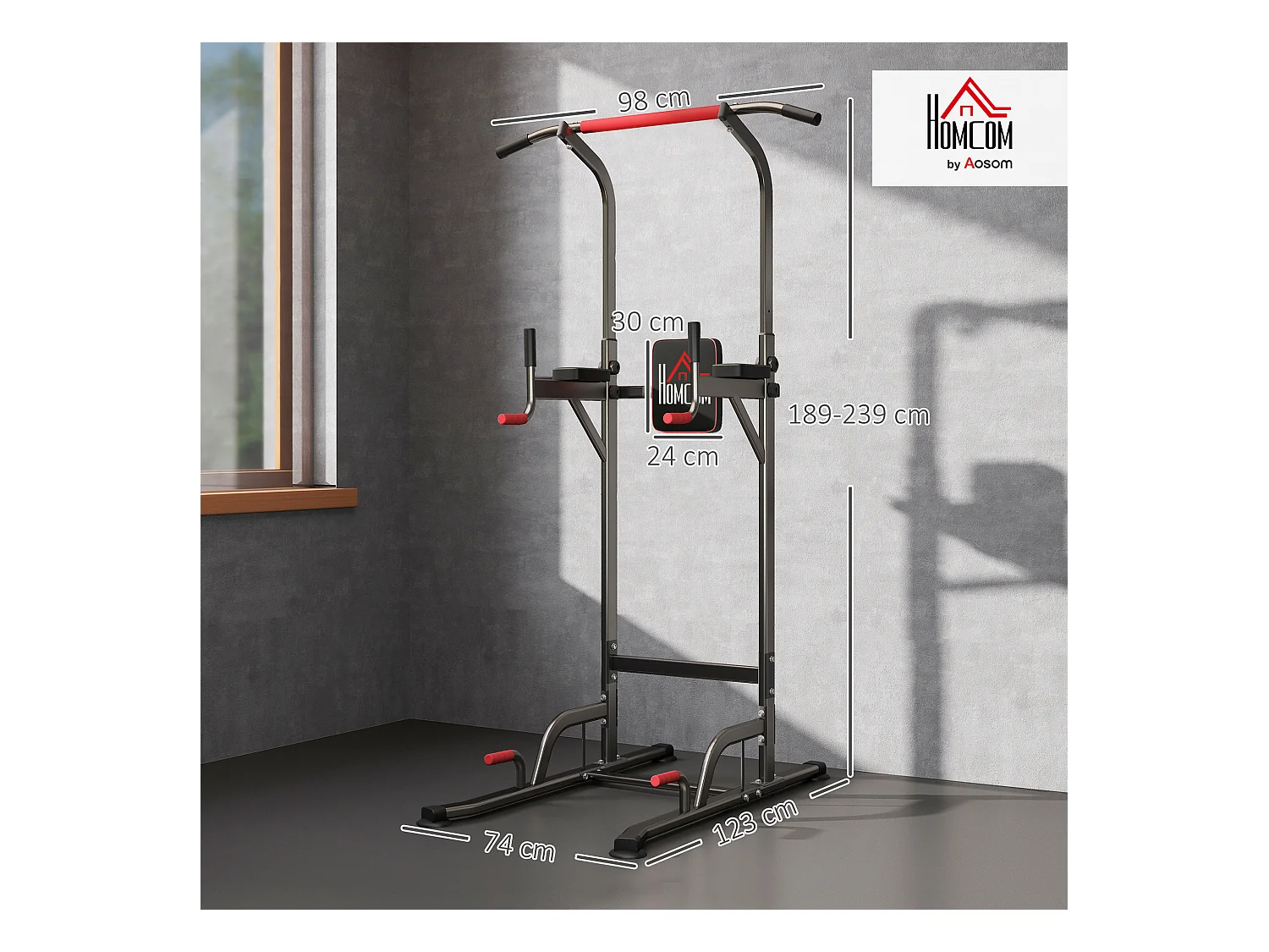 Stazione fitness multifunzione macchinario palestra 189-239cm