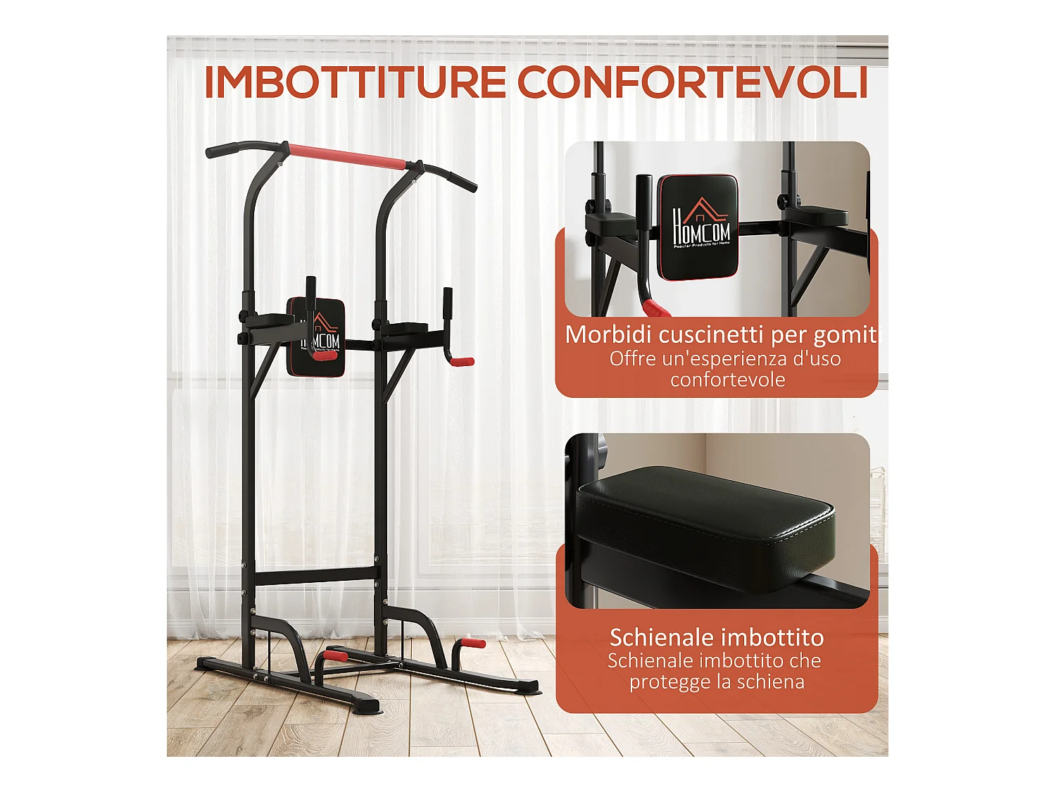 Stazione fitness multifunzione macchinario palestra 189-239cm