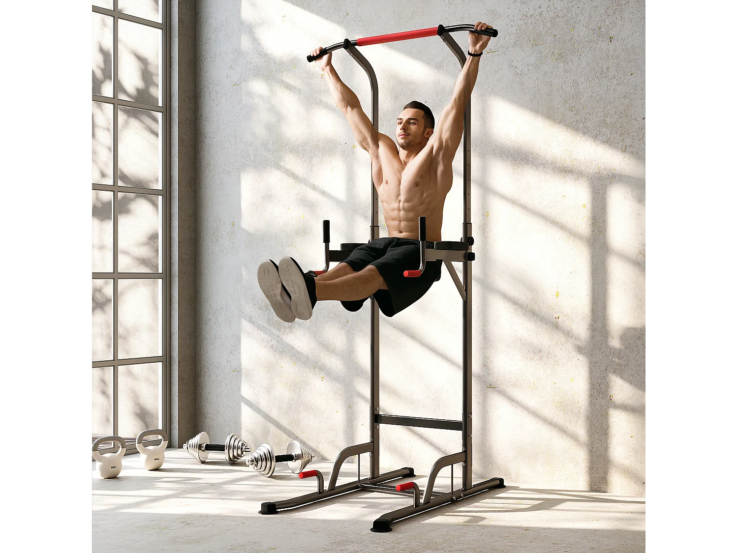 Stazione fitness multifunzione macchinario palestra 189-239cm