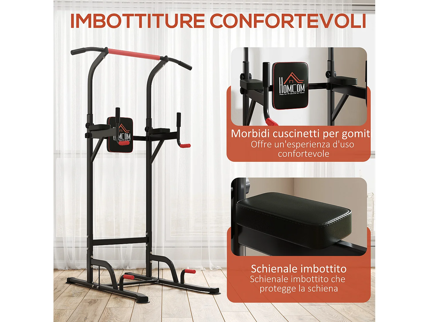 Stazione fitness multifunzione macchinario palestra 189-239cm
