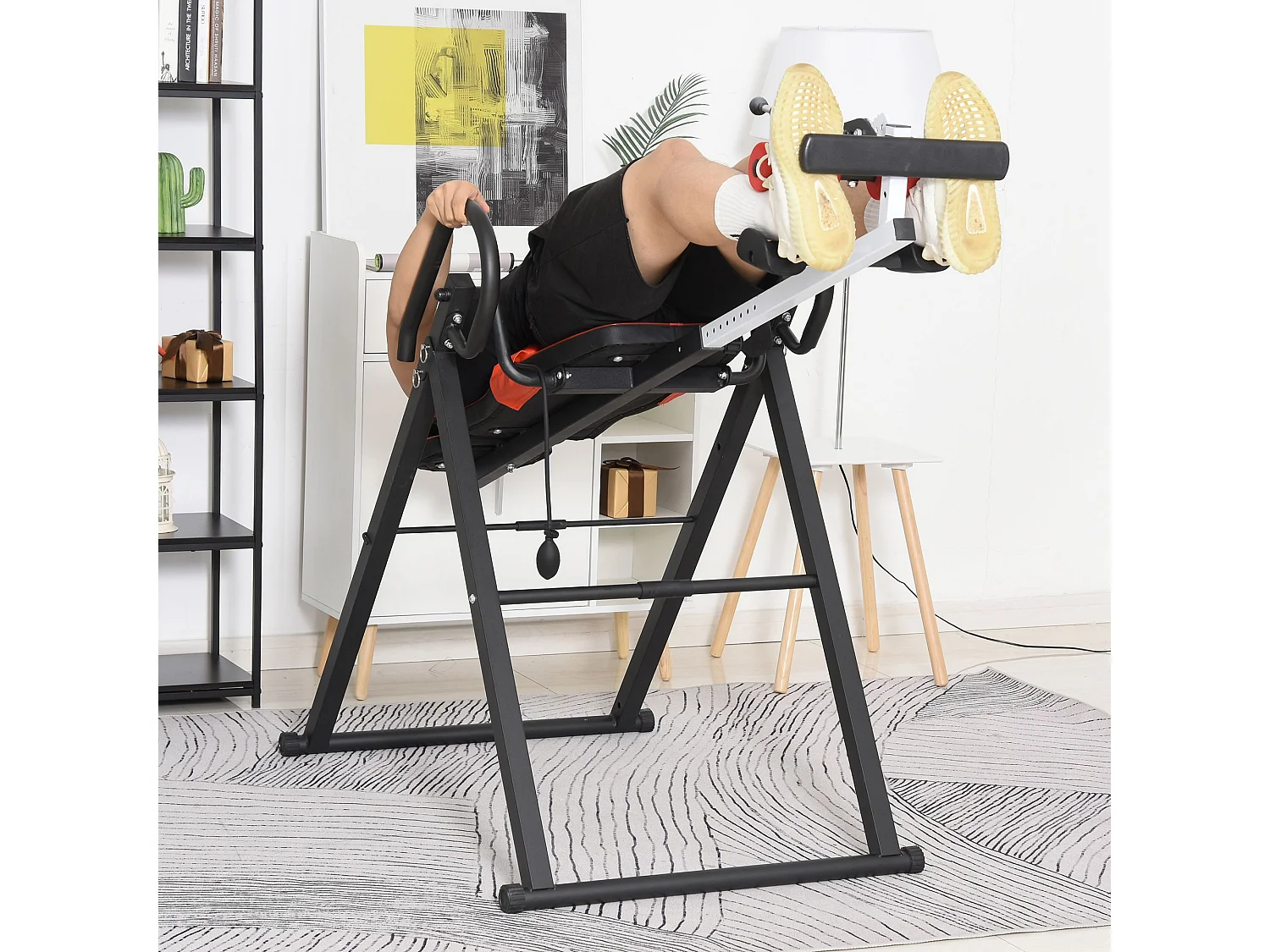 Panca a inversione con angolo e altezza regolabile in acciaio e plastica