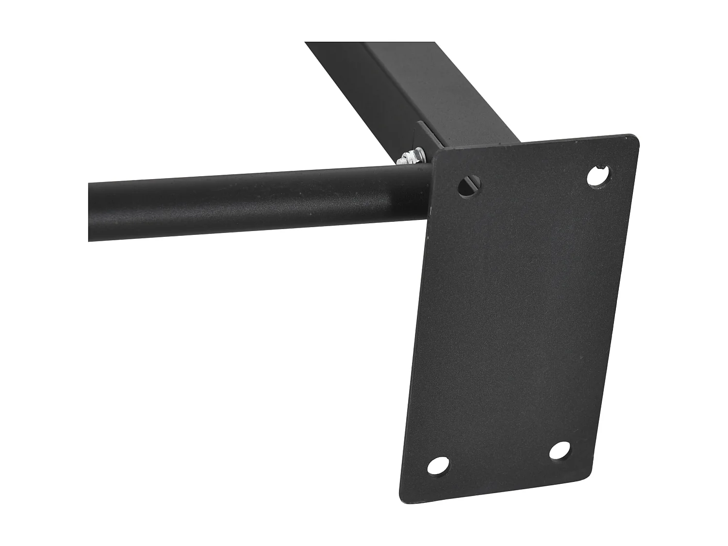 Sbarra per trazioni multifunzione in acciaio pareti legno e cemento nera