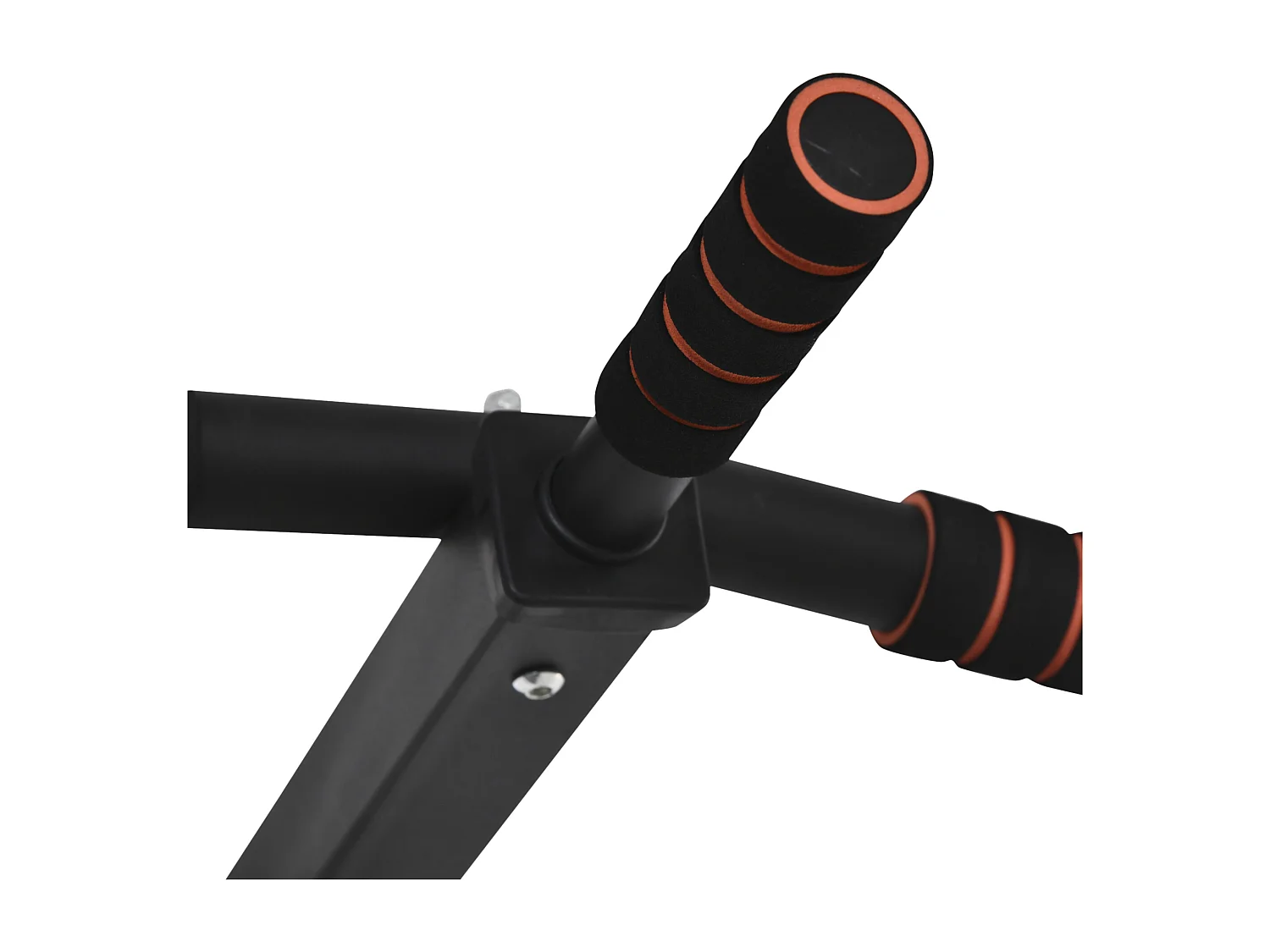 Sbarra per trazioni multifunzione in acciaio pareti legno e cemento nera