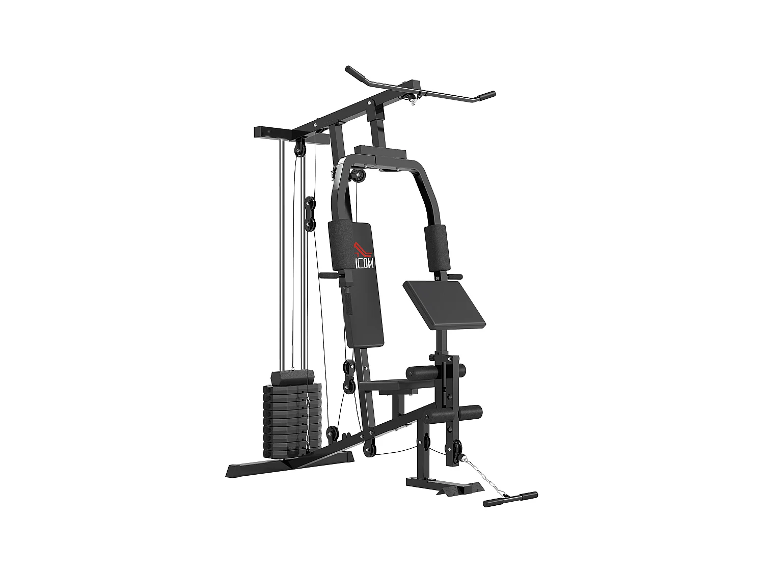 Stazione fitness per allenamento a casa palestra multifunzione in acciaio