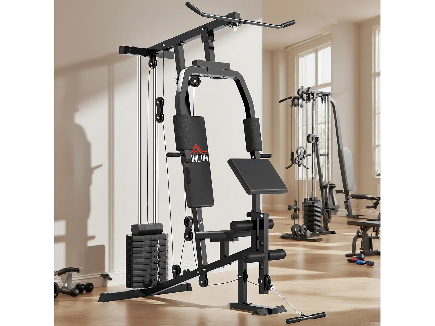 Stazione fitness per allenamento a casa palestra multifunzione in acciaio