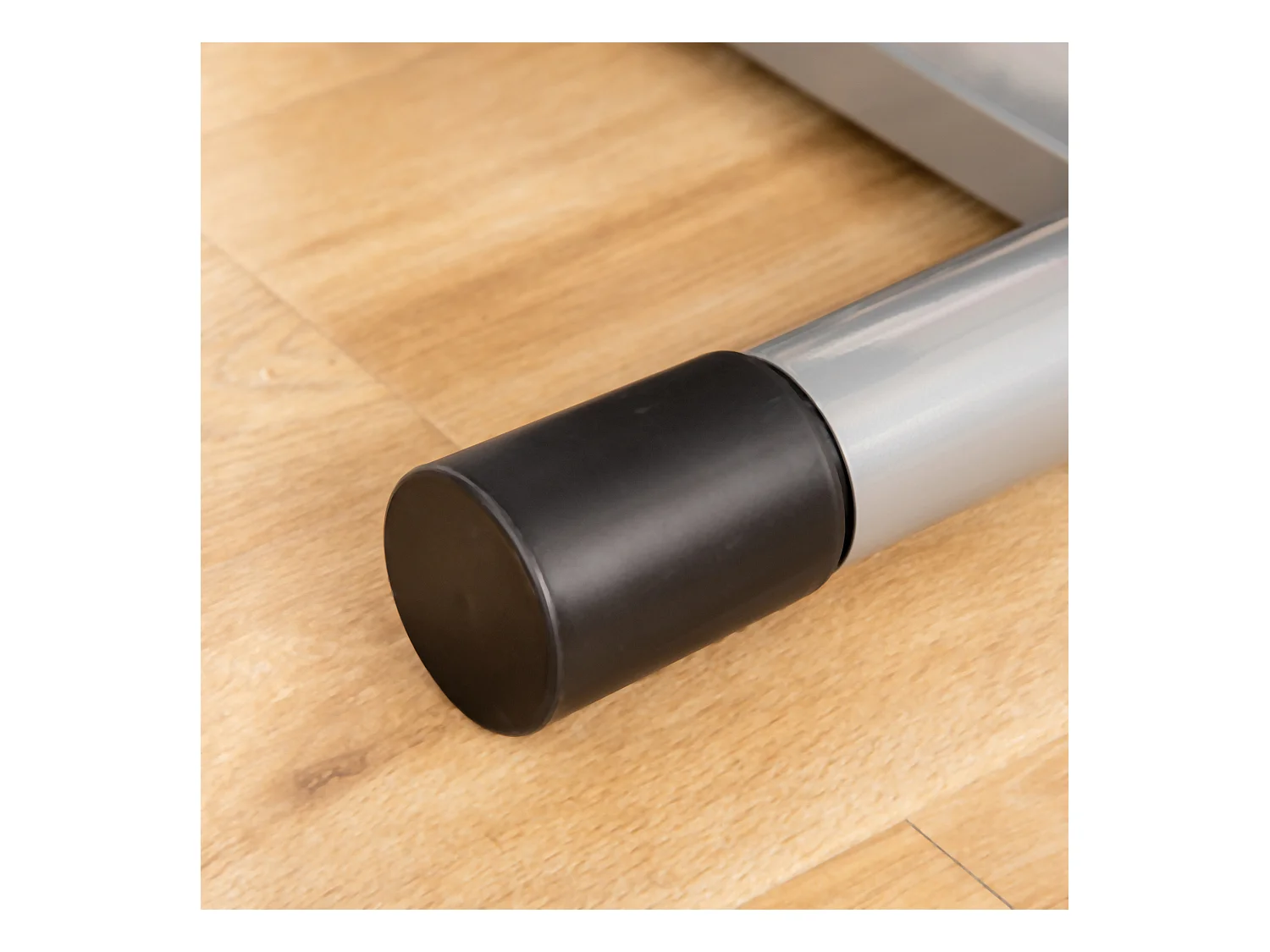 Stepper con monitor lcd, manubrio regolabile ed elastici nero e argento