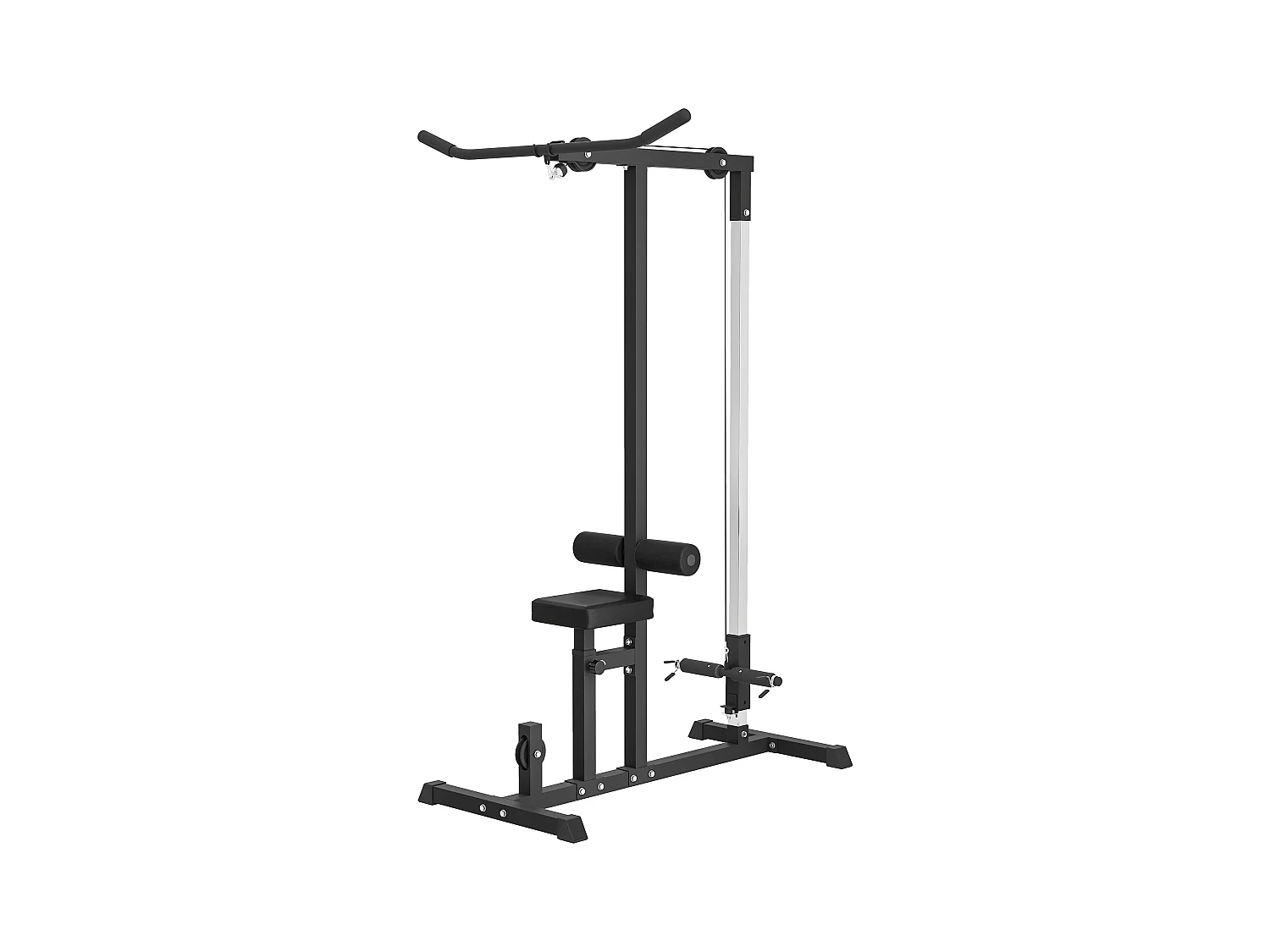 Stazione fitness pull down per palestra in casa panca e cavo regolabile