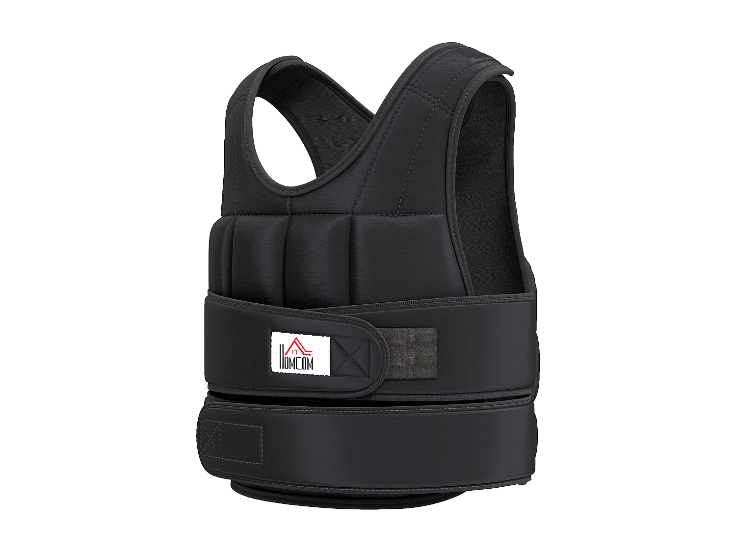 Giubbotto zavorrato 20kg con 38 pesi, imbottitura e chiusure a strappo