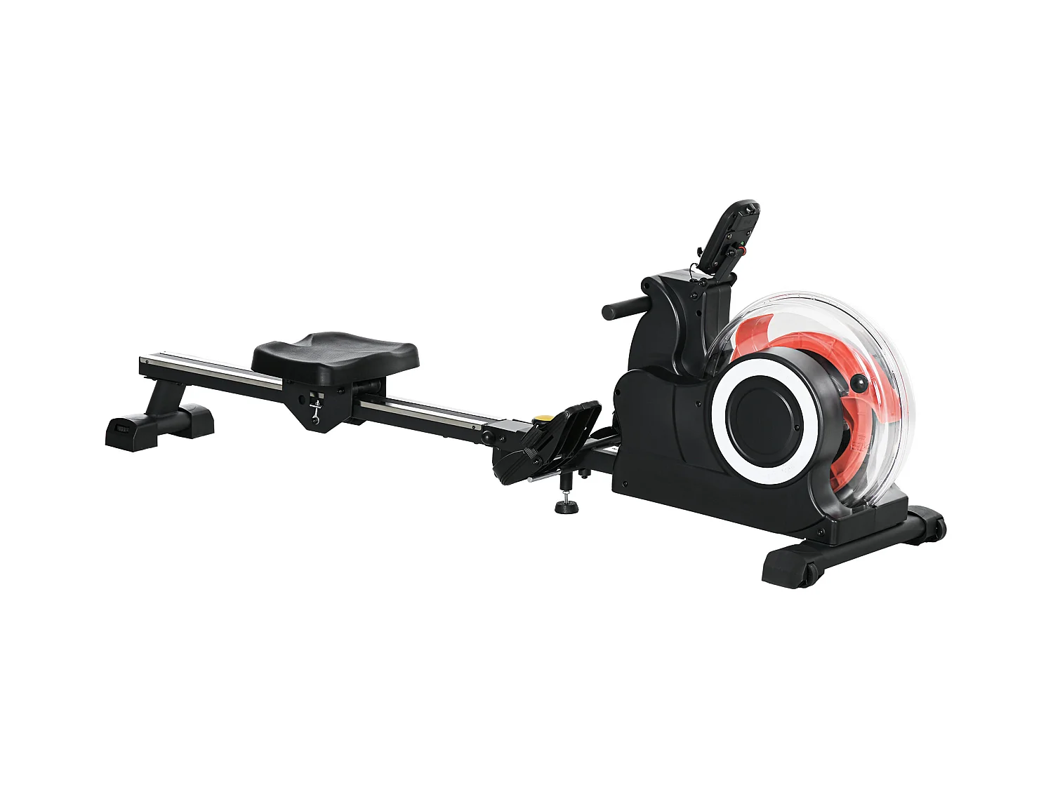 Vogatore ad acqua pieghevole a 6 livelli di resistenza in acciaio e pc