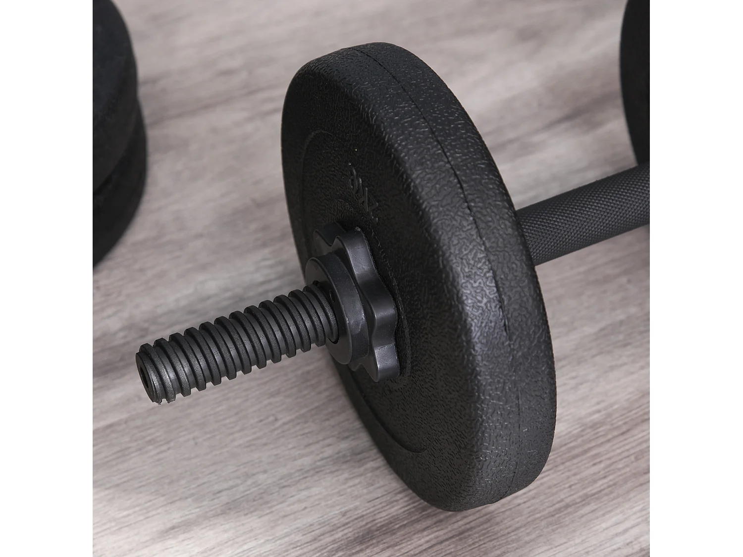 Set di manubri da 20kg totale per allenamento a casa in acciaio e pe