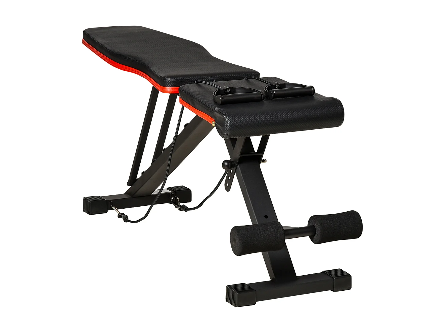 Panca per addominali e pesi 2 in 1 con inclinazione regolabile