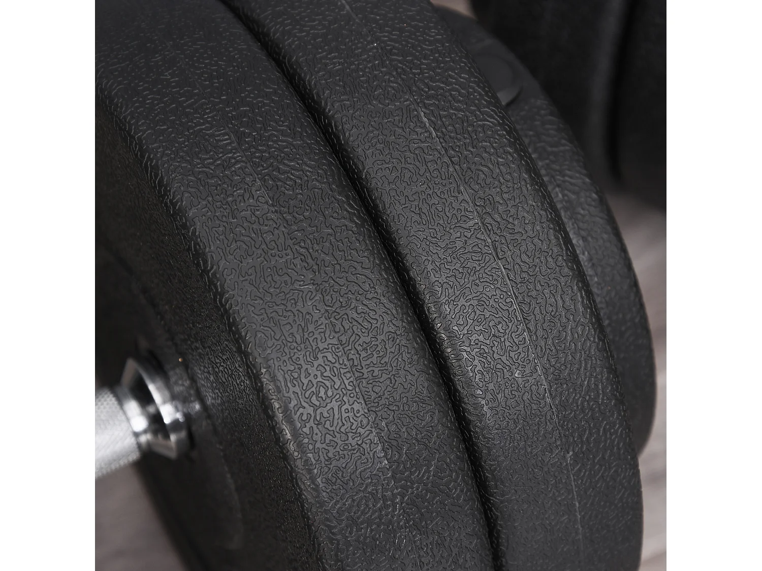 Set manubri palestra regolabile da 50kg con 12 dischi gommati