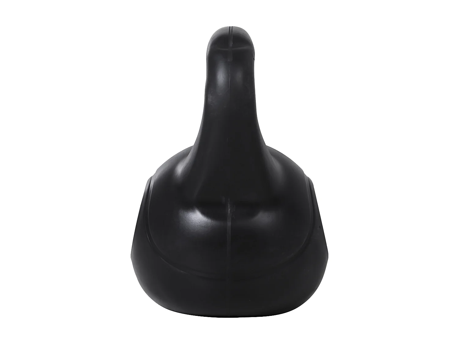 Kettlebell per sport e fitness in pvc con sabbia e maniglia nero