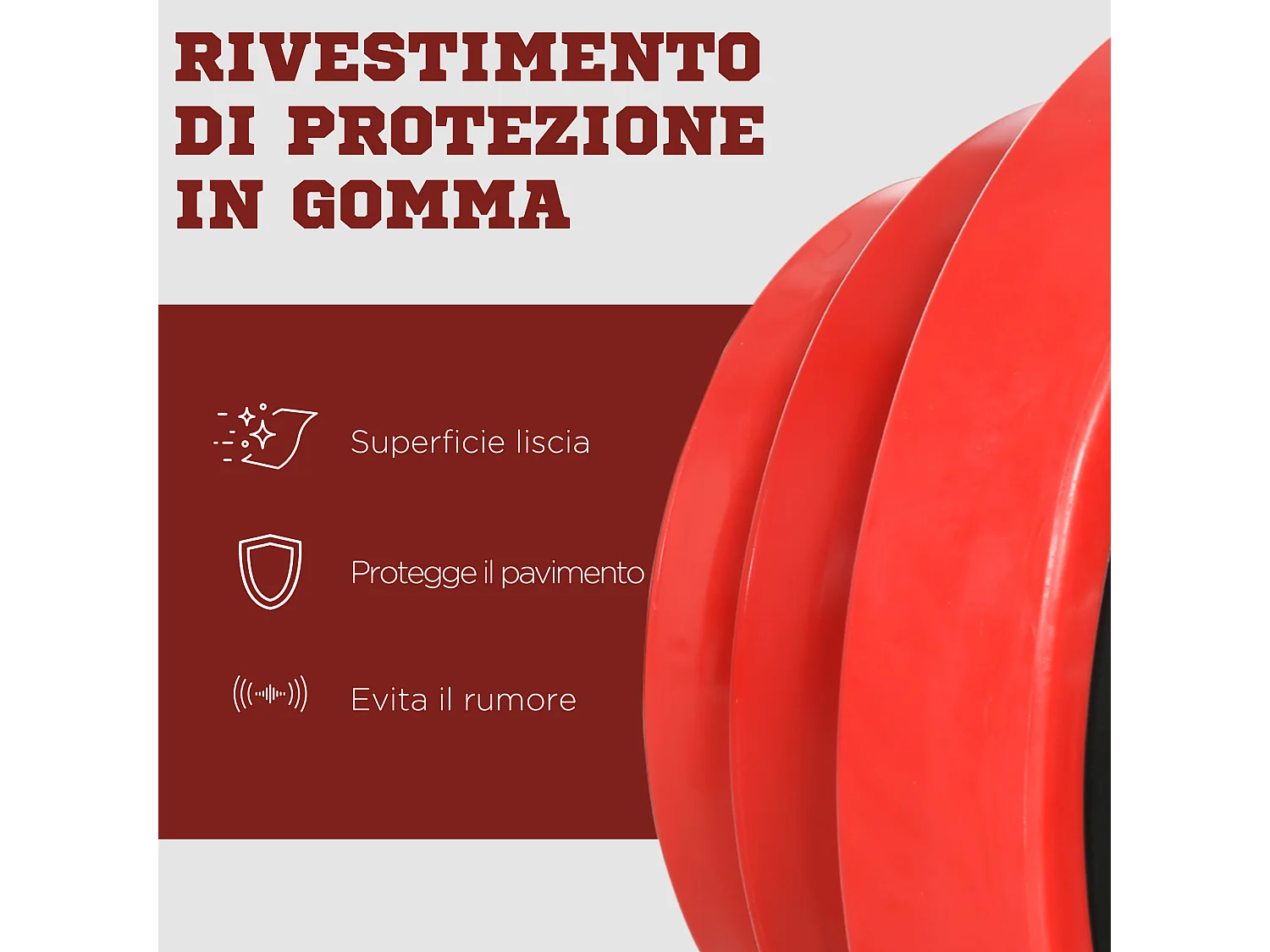 Set manubri palestra 40kg totale in metallo sabbia di ferro e gomma