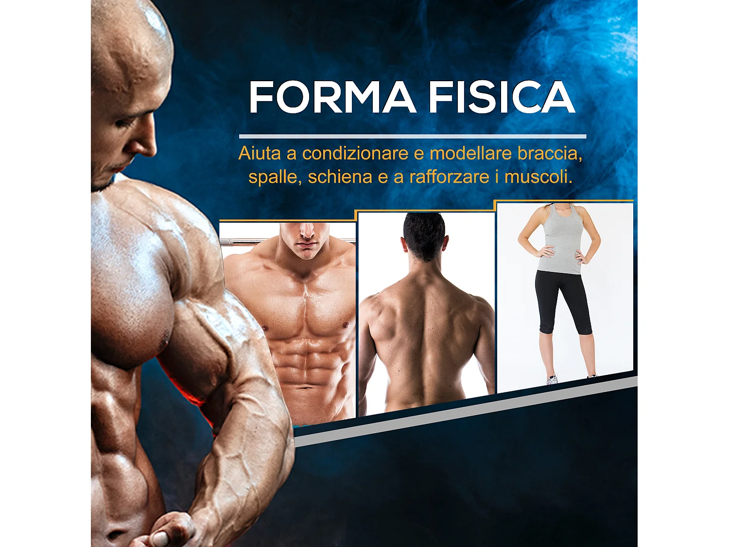 Manubrio 15 kg esagonale in acciaio e gomma nero