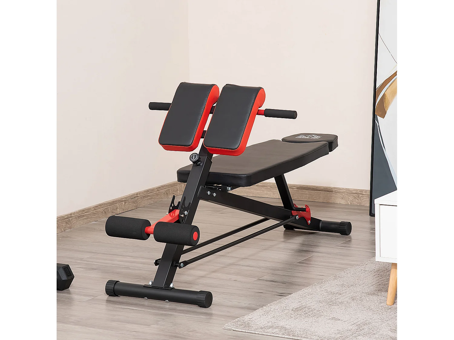 Panca fitness multifunzione con inclinazione e altezza regolabili