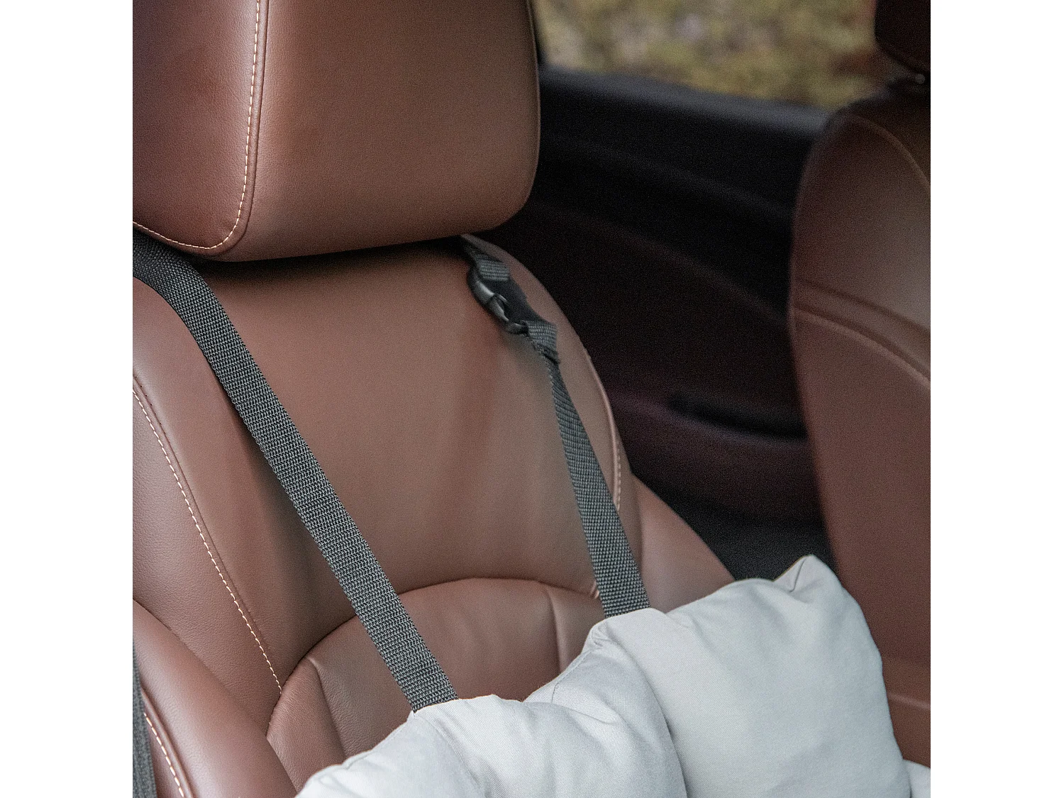 Seggiolino auto per cani piccoli sfoderabile con cinghie di sicurezza