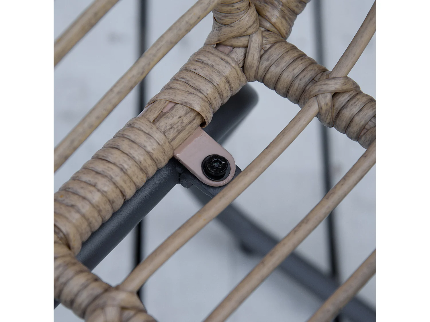 Set mobili giardino rattan pe con 2 poltrone divano tavolino