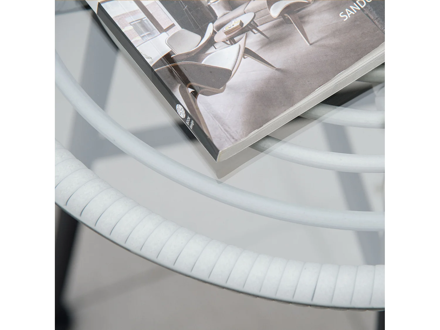 Outstunny set 3 pezzi tavolino da caffè e sedie da giardino grigio