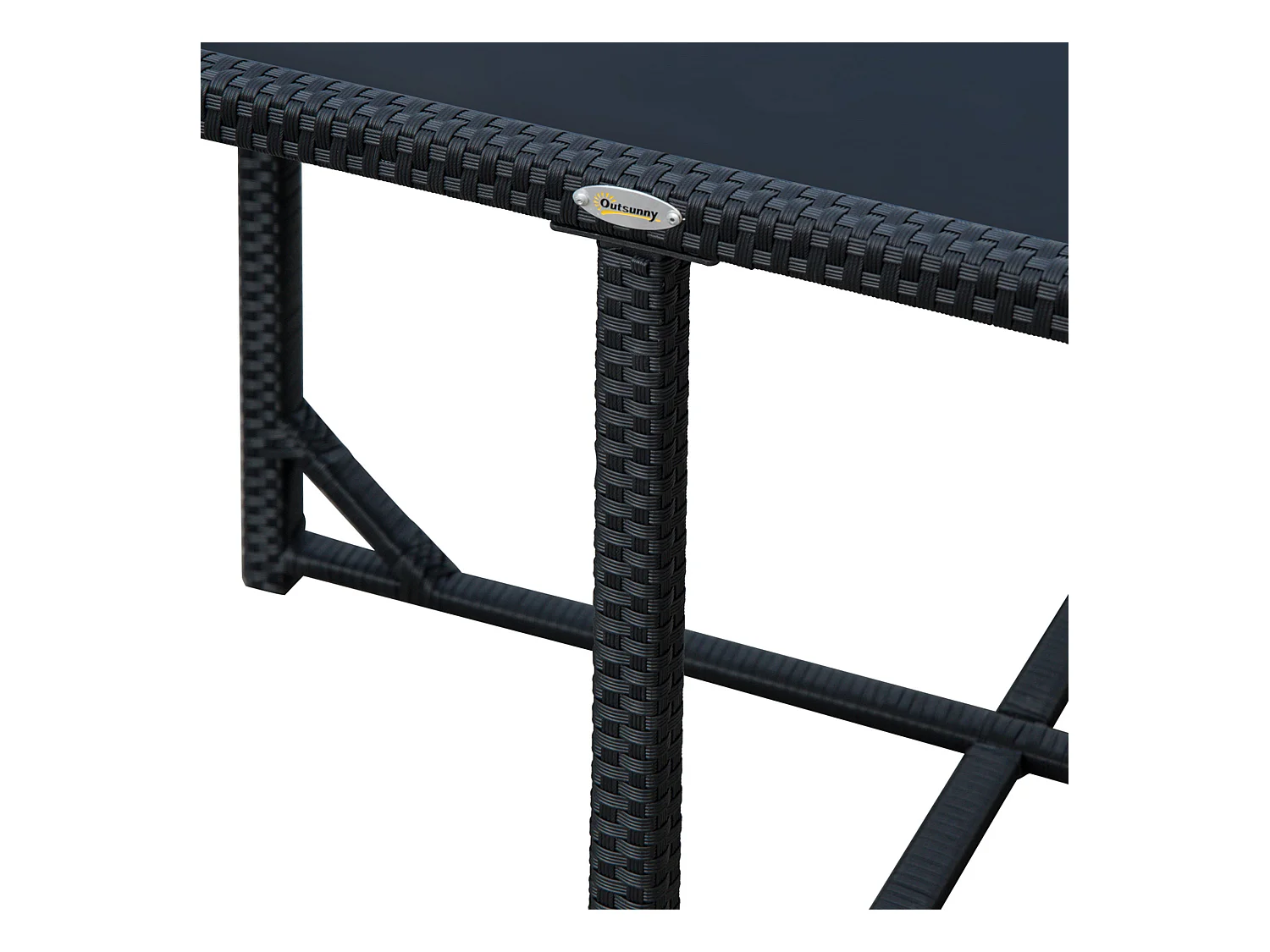 Set mobili da giardino con tavolo e 4 sedie imbottite salvaspazio