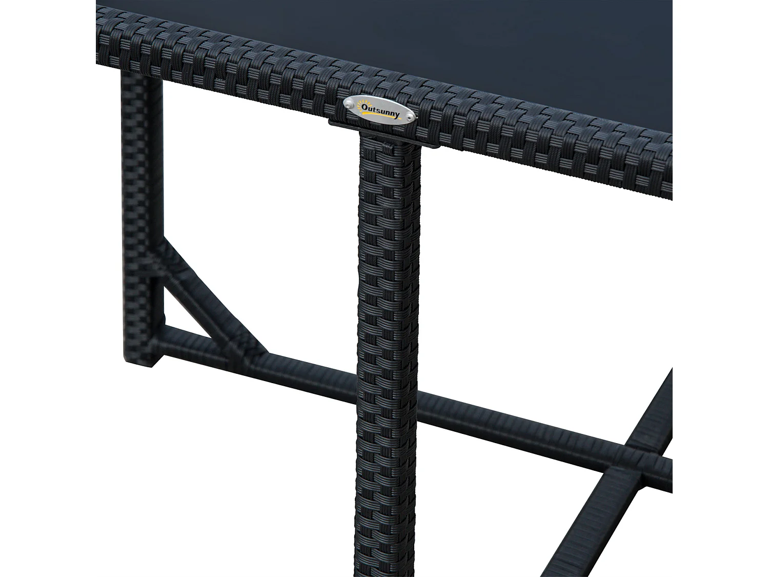 Set mobili da giardino con tavolo e 4 sedie imbottite salvaspazio