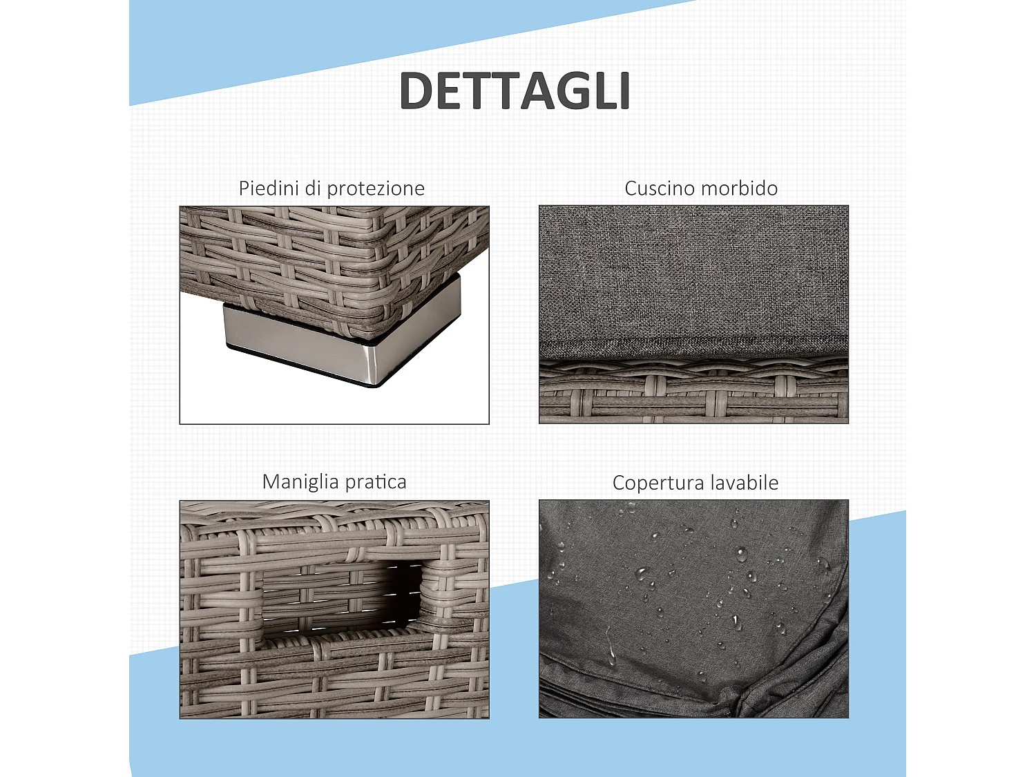 Salotto giardino rattan pe 8 pezzi poltrone tavoli sgabelli