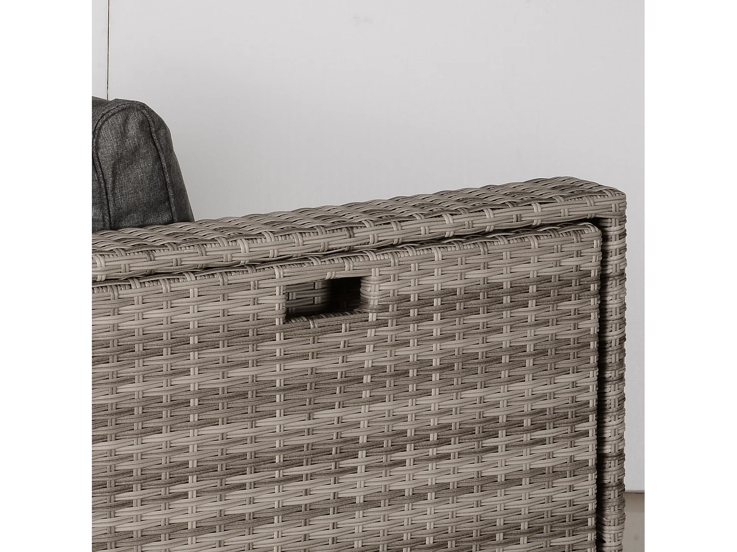 Salotto giardino rattan pe 8 pezzi poltrone tavoli sgabelli