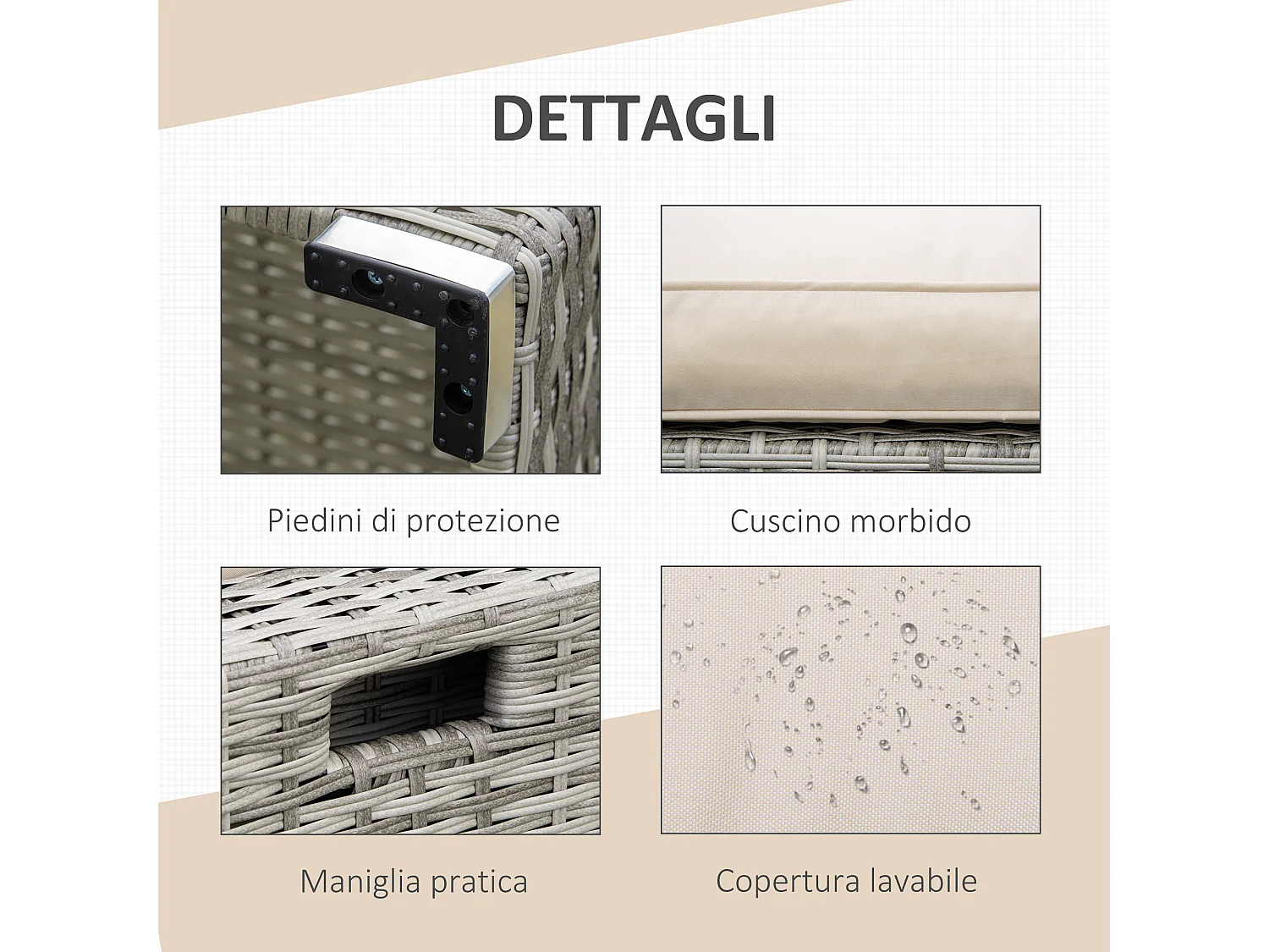 Salotto giardino rattan pe 8 pezzi poltrone tavoli sgabelli