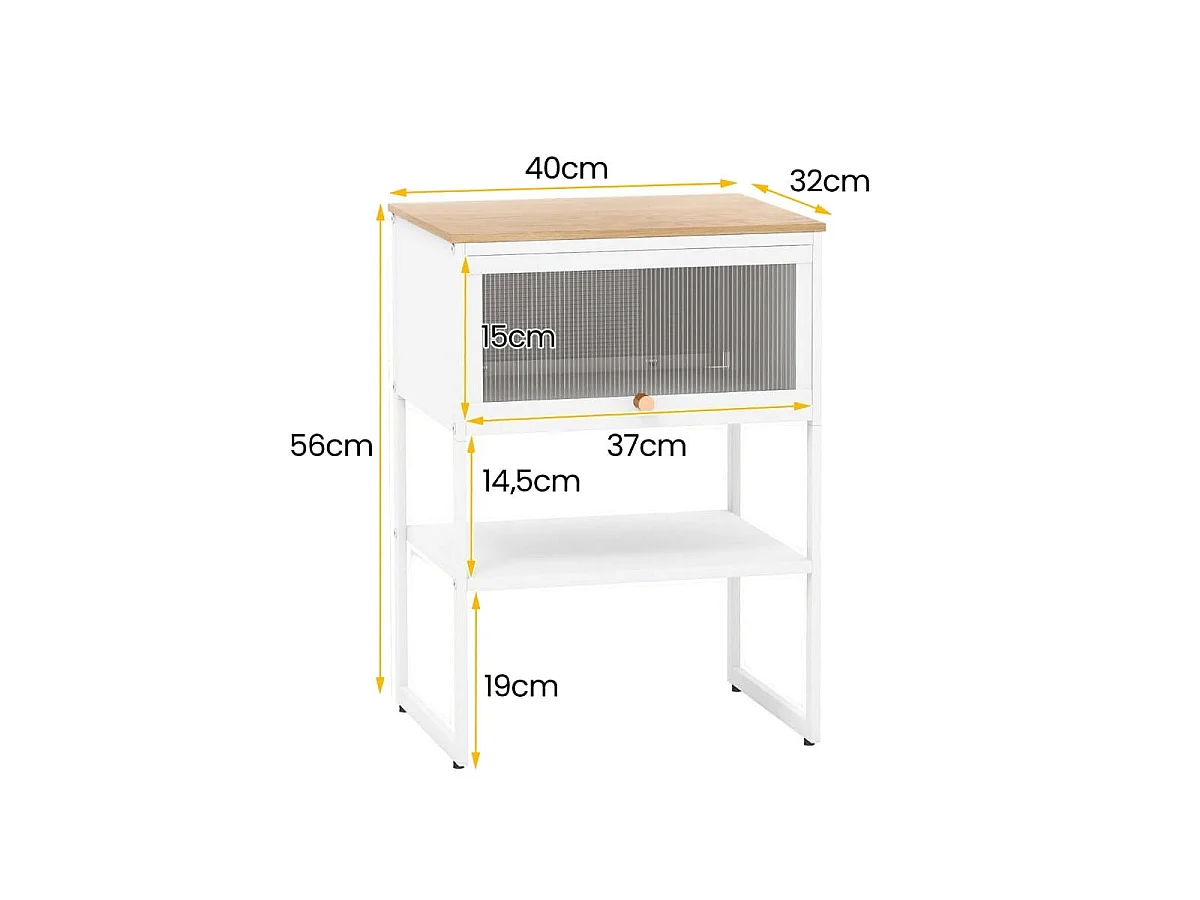 Sidebord Natbord 40 x 32 x 56 cm