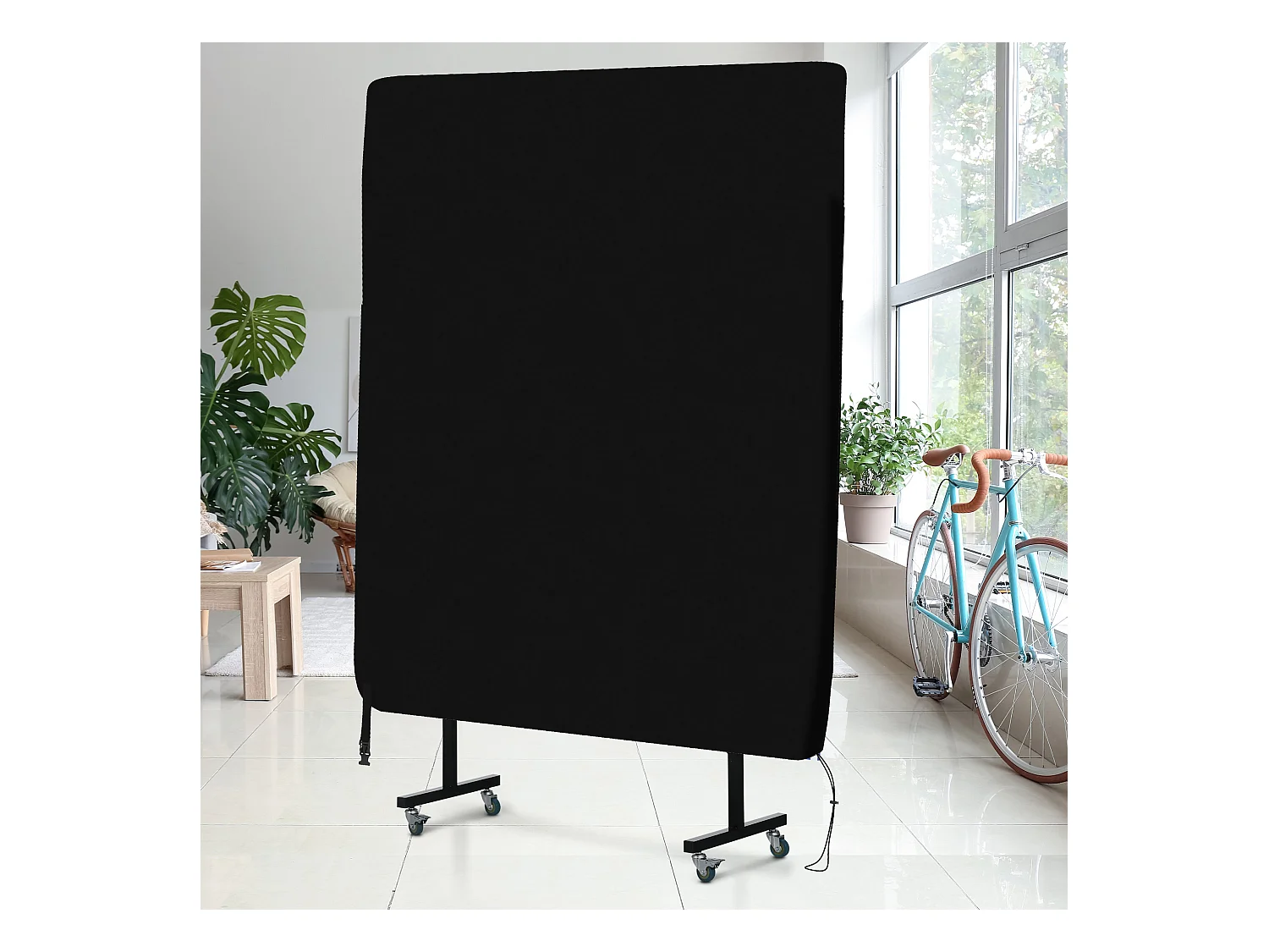 Copertura tavolo da ping pong 257x153x5 cm in polietilene nero