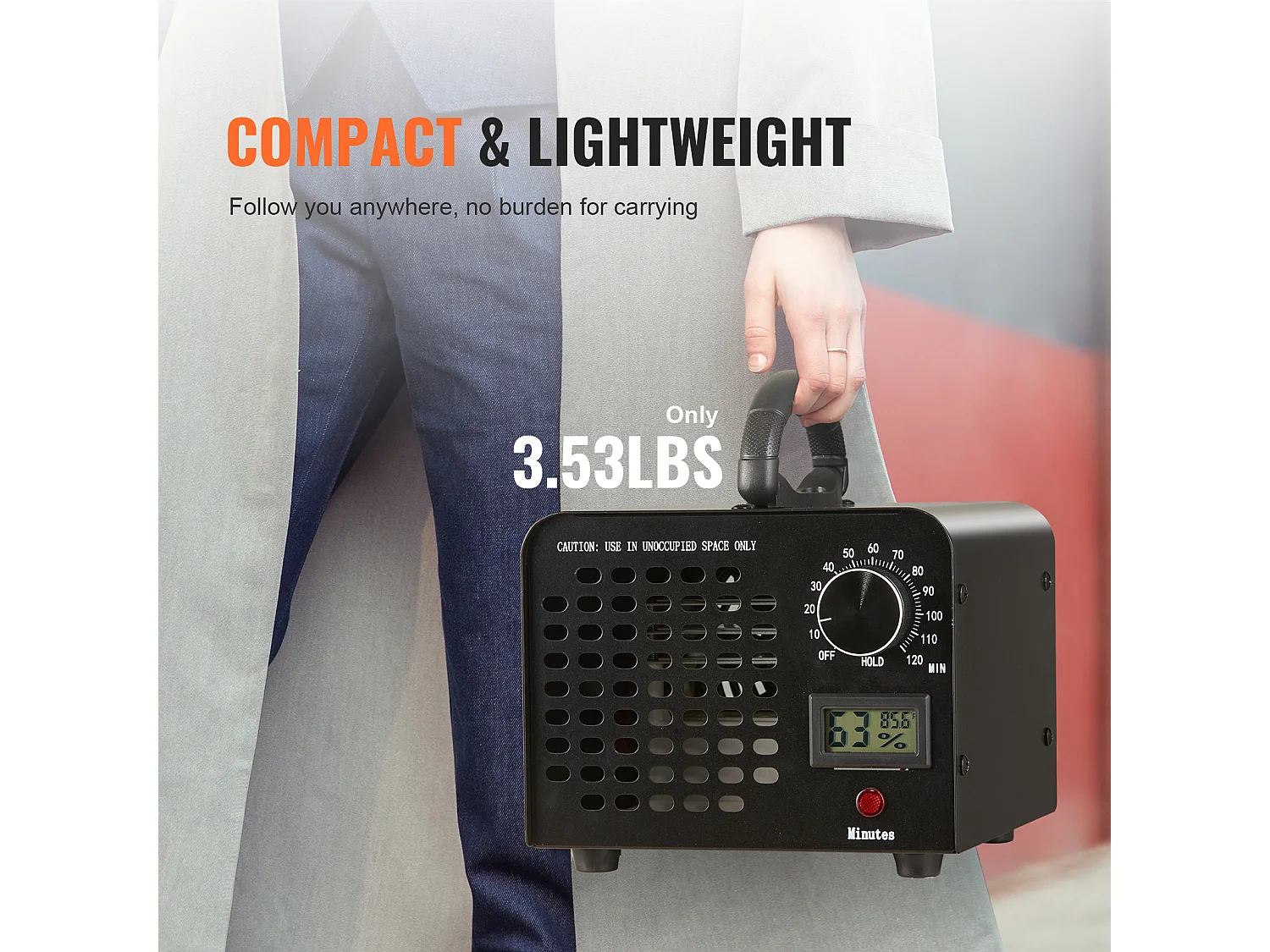 Générateur D'ozone SucceBuy, 24000 mg/h Machine à Ozone avec Minuterie de 0 à 120 Minutes
