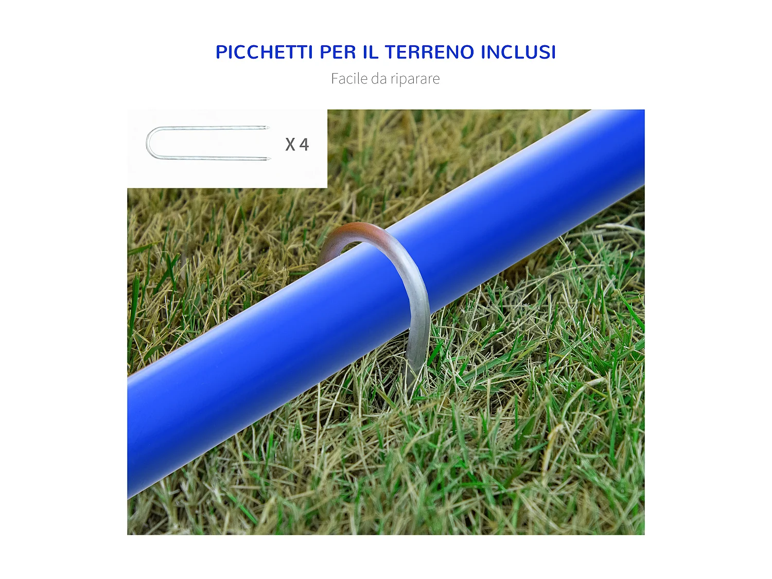 Set agility dog con 4 archi e borsa da trasporto blu e arancione